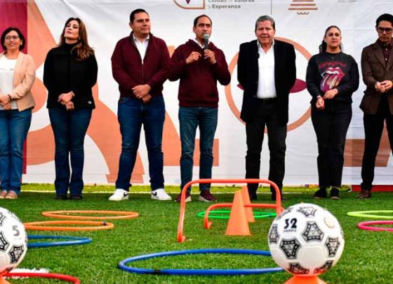 Rehabilitan David Monreal Ávila y Pepe Saldívar  parque en Villas de Guadalupe   