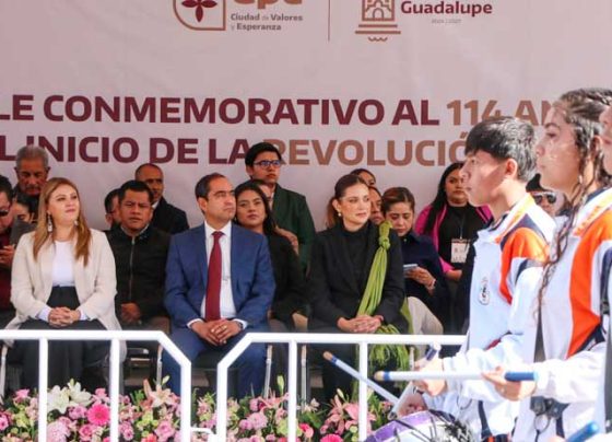 Con desfile conmemorativo y verbena popular se conmemora en Guadalupe el 114 Aniversario del inicio de la Revolución Mexicana