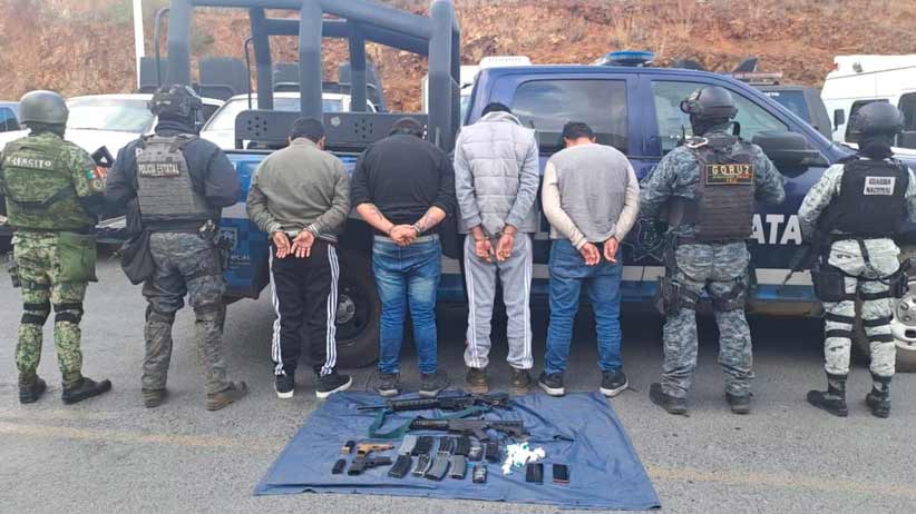 Desarticulan Fuerzas de Seguridad célula delincuencial en Zacatecas; hay cuatro detenidos