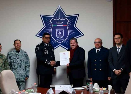 Gobernador David Monreal toma protesta al nuevo Subsecretario de Operación Policial de la Secretaría de Seguridad Pública