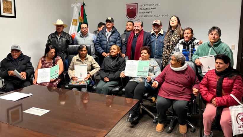 Cumple Gobernador David Monreal Ávila el sueño de adultos mayores zacatecanos de reencontrarse con sus hijos en Estados Unidos