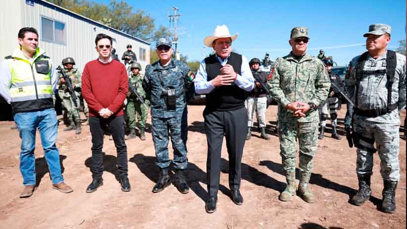 Supervisa Gobernador David Monreal Ávila trabajos del Destacamento Regional de Seguridad en Tepetongo
