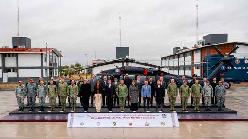 Gobernador David Monreal Ávila encabeza en Villanueva, Zacatecas, reunión en materia de seguridad correspondiente a la Quinta Región Zona Occidente