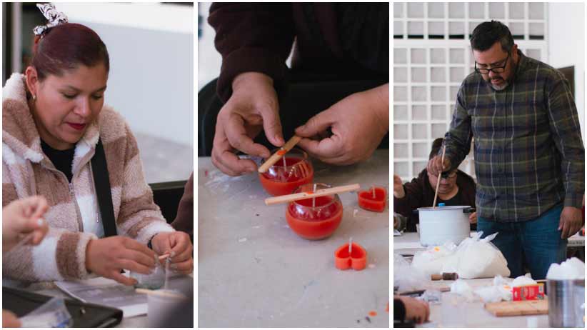 Con taller de elaboración de velas decorativas, fortalece el Gobierno de Guadalupe el autoempleo