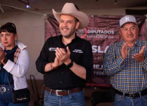 Visita Ulises Mejía el Municipio de Ojocaliente