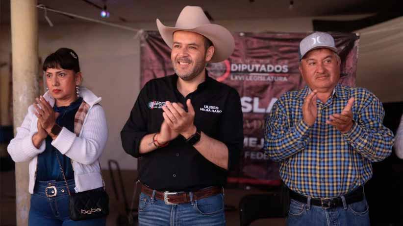 Visita Ulises Mejía el Municipio de Ojocaliente