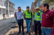 Rehabilita Gobernador David Monreal Ávila 63 calles en Guadalupe