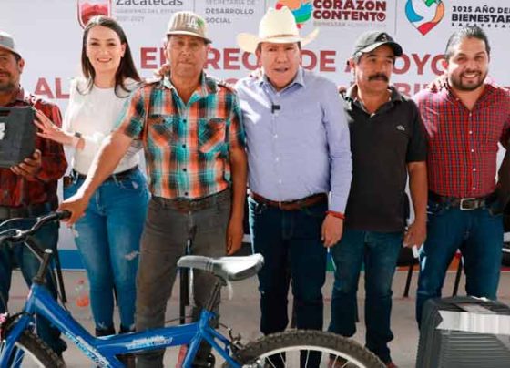Entrega Gobernador David Monreal apoyos alimentarios del programa Corazón Contento a familias de Fresnillo
