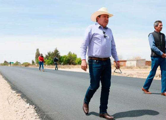 Avanza el Plan de Rescate Carretero en Zacatecas; supervisa Gobernador David Monreal obras en Calera y Fresnillo