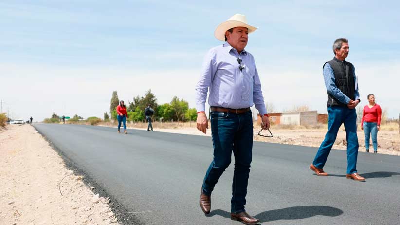 Avanza el Plan de Rescate Carretero en Zacatecas; supervisa Gobernador David Monreal obras en Calera y Fresnillo