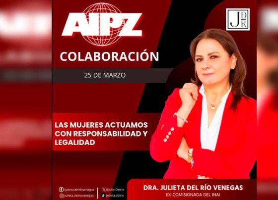 Las mujeres actuamos con responsabilidad y legalidad