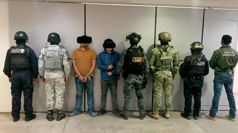 Aprehenden Fuerzas de Seguridad a seis personas por probables delitos contra la salud y portación de arma de fuego