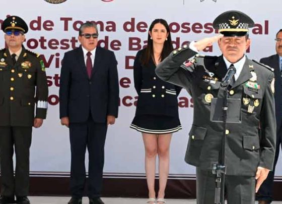Gobernador David Monreal da la bienvenida a Vicente Dimayuga, nuevo coordinador de la Guardia Nacional en Zacatecas