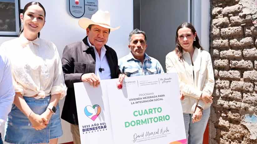 Entrega Gobernador David Monreal cuartos dormitorios, del programa Viviendas para el Bienestar, a familias de Malpaso