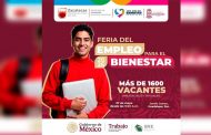 Ofrecerá más de 1 mil 600 vacantes Feria del Empleo para el Bienestar en Guadalupe