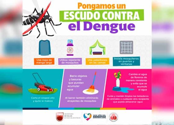 Ante la temporada de lluvia, llama Gobierno de Zacatecas a prevenir el Dengue
