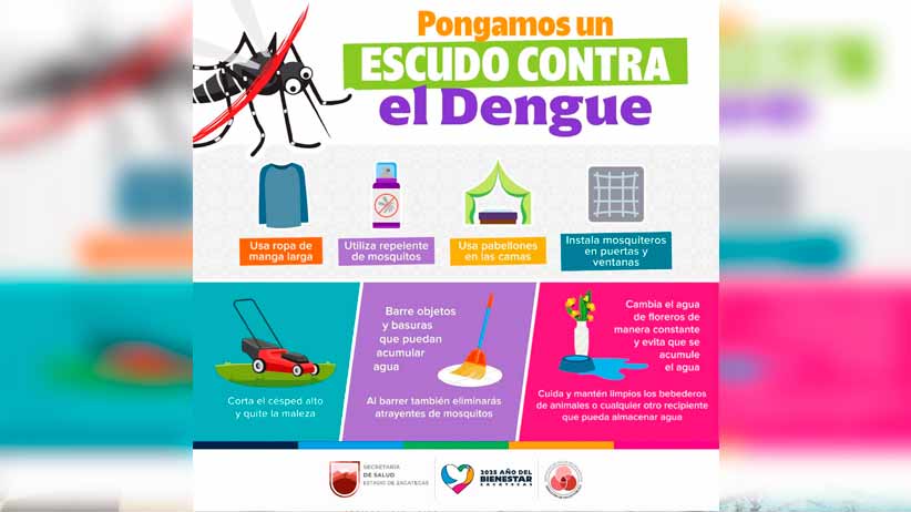 Ante la temporada de lluvia, llama Gobierno de Zacatecas a prevenir el Dengue