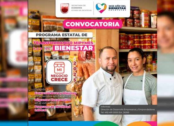 Invita Gobierno de Zacatecas a participar en convocatoria del programa “Mi Negocio Crece”