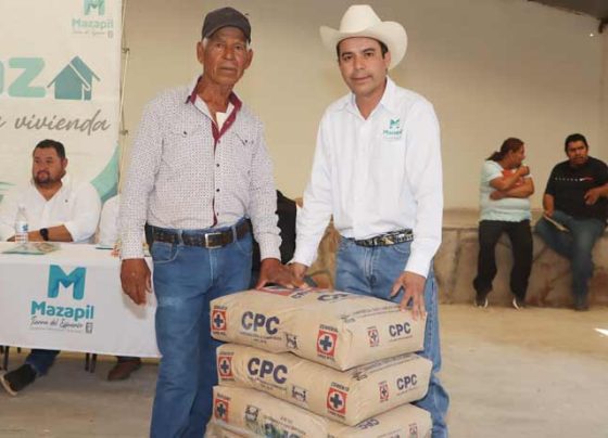Lleva Mario Macías  “Maz apoyo a tu vivienda” a la comunidad de Tanques de Guadalupe