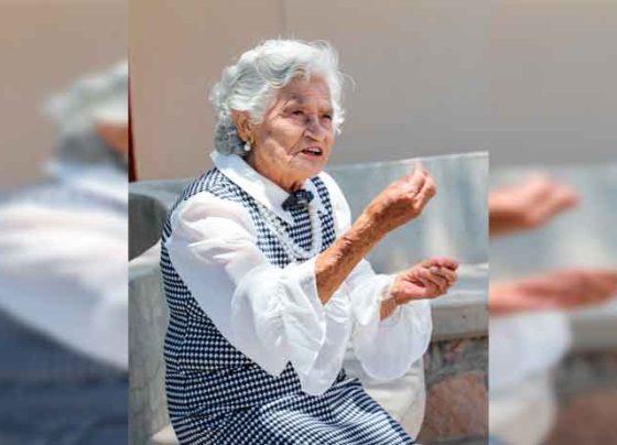 Gloria y sus 99 primaveras, entre flores, frutos y gratitud