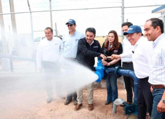 Inauguran Gobernador David Monreal y Director de la Conagua pozo de agua potable en Tacoaleche, Guadalupe 