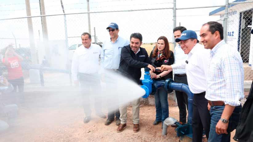 Inauguran Gobernador David Monreal y Director de la Conagua pozo de agua potable en Tacoaleche, Guadalupe 