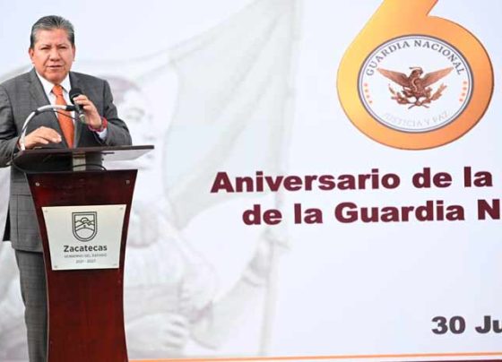 Reconoce Gobernador David Monreal labor de la Guardia Nacional en el sexto aniversario de su creación