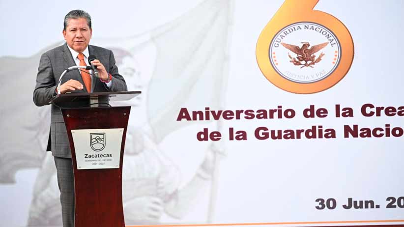 Reconoce Gobernador David Monreal labor de la Guardia Nacional en el sexto aniversario de su creación