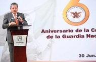 Reconoce Gobernador David Monreal labor de la Guardia Nacional en el sexto aniversario de su creación