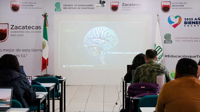Capacitan a docentes del Cobaez en uso de Inteligencia Artificial para fortalecer la práctica educativa