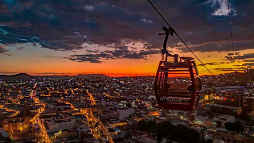 Ofrece Teleférico de Zacatecas recorridos nocturnos durante la temporada vacacional