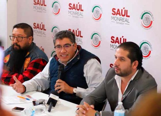 “Sigo firme en mi postura, con lo que me pongan, cómo me lo pongan y a quien me pongan, y para que no haya dudas, mi aspiración está mas firme que nunca”: Saúl Monreal