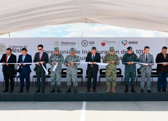 Inaugura Gobernador David Monreal nuevas instalaciones de la Guardia Nacional en Río Grande para reforzar la seguridad en el norte del estado