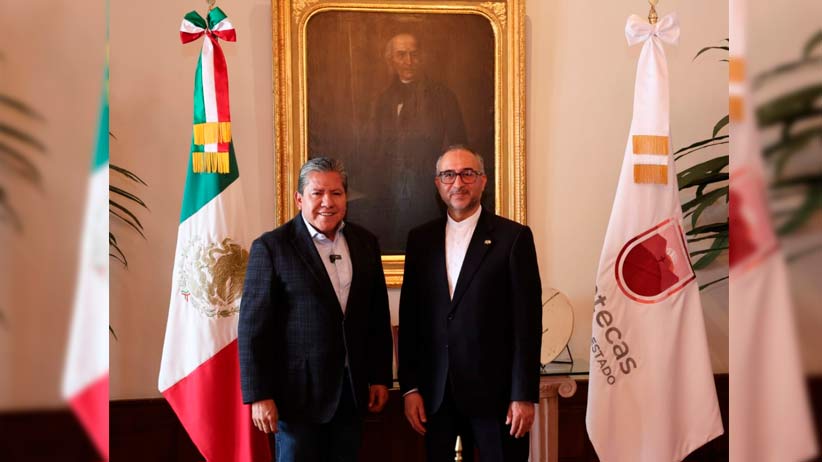 Recibe Gobernador David Monreal Ávila a Embajador de Irán en México; Zacatecas, primer estado que visita en el país