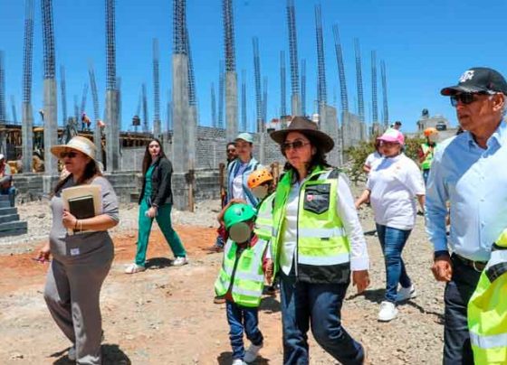Niñas y niños de Casa Cuna “Plácido Domingo” visitan la obra de la nueva Casa Cuna “Semillitas”