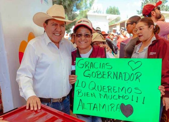 Impulsa Gobernador David Monreal bienestar social en comunidades de Fresnillo con Programa Corazón Contento