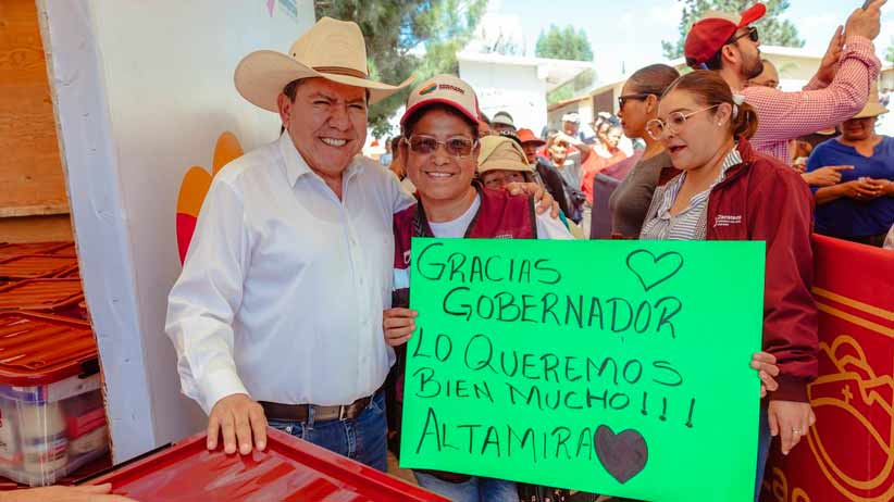 Impulsa Gobernador David Monreal bienestar social en comunidades de Fresnillo con Programa Corazón Contento