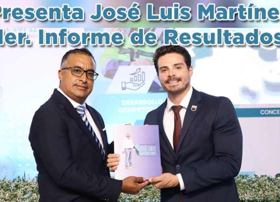 Presenta José Luis Martínez su 1er. Informe de Resultados
