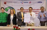 Firman convenio Gobierno de Zacatecas y FIRA para impulsar financiamiento a negocios agroindustriales
