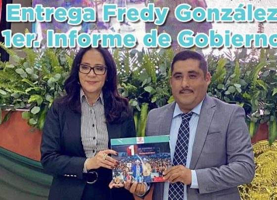 Entrega Fredy González 1er. Informe de Gobierno