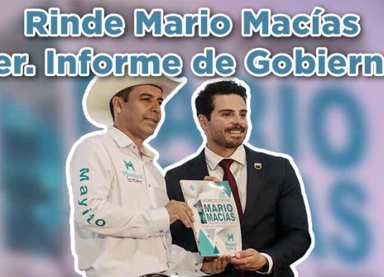 Rinde Mario Macías Zúñiga 1er. Informe de Gobierno