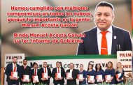 Hemos cumplido con múltiples compromisos en todos los rubros, porque lo importante es la gente: Manuel Acosta Galván