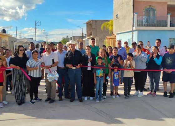 Inauguran acceso a la colonia Santa María de las Nieves