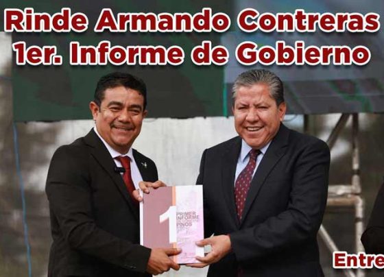 Rinde Armando Contreras 1er. Informe de Gobierno
