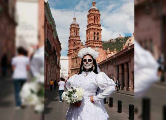 Inundan fiesta y tradición al Teatro Fernando Calderón con grabación de promocional del Festival de Día de Muertos 2025