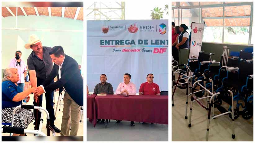 Entrega Gobierno de Zacatecas aparatos funcionales y lentes a familias de Juchipila y Tabasco