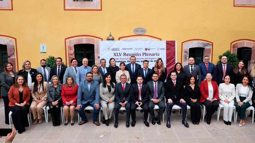 Inaugura Gobierno de Zacatecas XLV Reunión Plenaria del Consejo Nacional de Funcionarios del Registro Civil