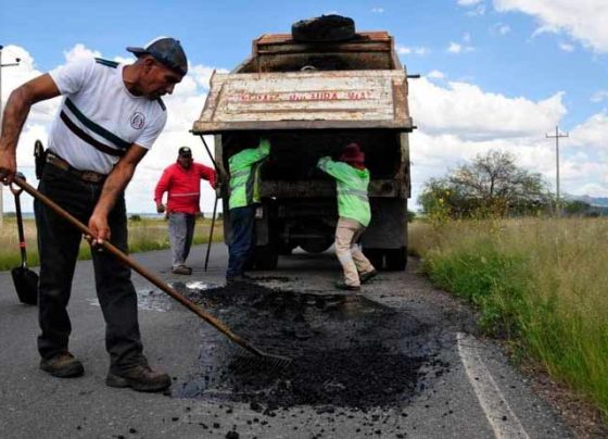 Continúa Gobierno de Zacatecas acciones del Programa Rescate Carretero, en el municipio de Trancoso
