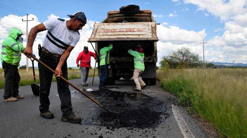 Continúa Gobierno de Zacatecas acciones del Programa Rescate Carretero, en el municipio de Trancoso