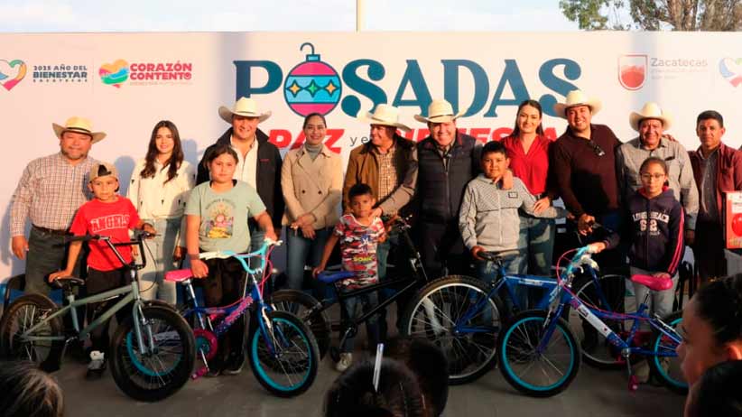 Brinda Gobernador David Monreal Ávila alegría a más de 840 familias de Montemariana y Altamira, en Fresnillo, con las Posadas de la Paz y el Bienestar